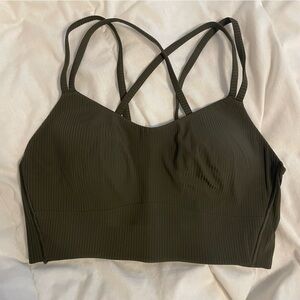 Lululemon Like A Cloud ribbed longline B/C cup bra, size 6